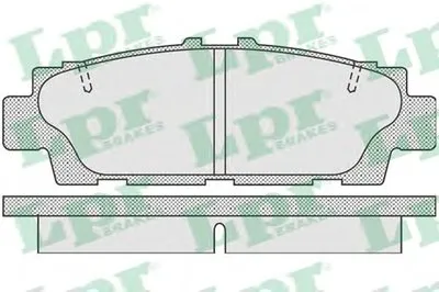 Комплект тормозных колодок, дисковый тормоз LPR купить
