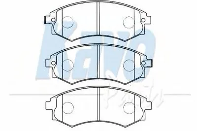 Комплект тормозных колодок, дисковый тормоз MK KASHIYAMA KAVO PARTS купить