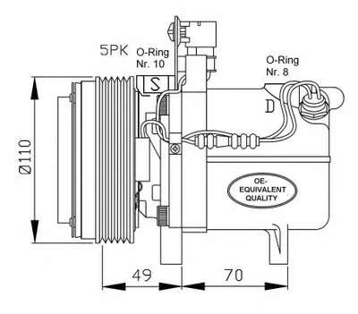 Компрессор, кондиционер NRF купить