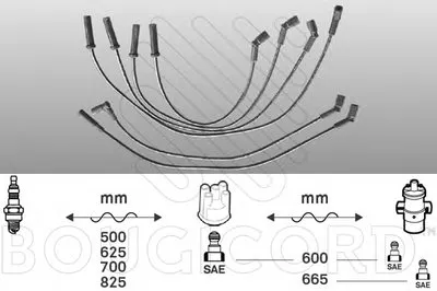 Комплект проводов зажигания BOUGICORD купить