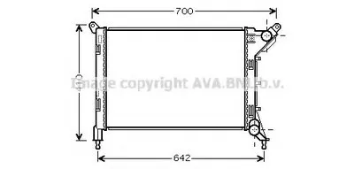 Радиатор, охлаждение двигателя AVA QUALITY COOLING купить