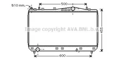 Радиатор, охлаждение двигателя AVA QUALITY COOLING купить
