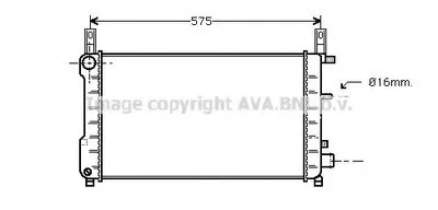 Радиатор, охлаждение двигателя AVA QUALITY COOLING купить