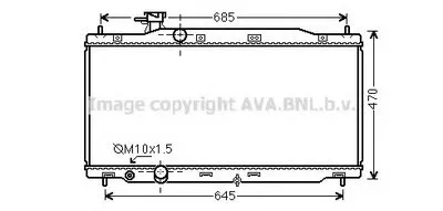 Радиатор, охлаждение двигателя AVA QUALITY COOLING купить