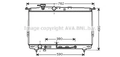 Радиатор, охлаждение двигателя AVA QUALITY COOLING купить
