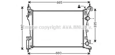 Радиатор, охлаждение двигателя AVA QUALITY COOLING купить