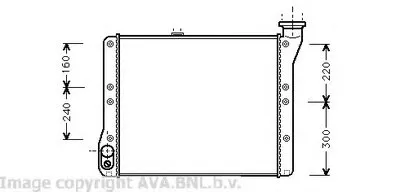 Радиатор, охлаждение двигателя AVA QUALITY COOLING купить