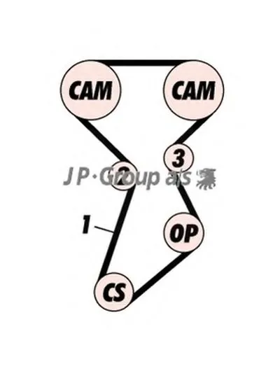 Комплект ремня ГРМ QH JP GROUP купить