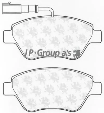 Комплект тормозных колодок, дисковый тормоз QH JP GROUP купить