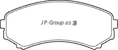 Комплект тормозных колодок, дисковый тормоз QH JP GROUP купить