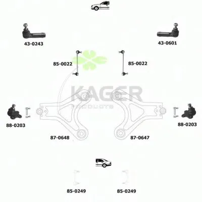 Подвеска колеса KAGER купить
