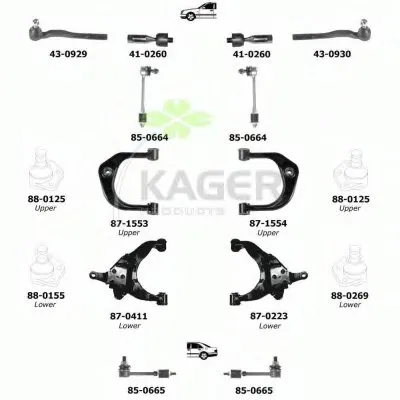 Подвеска колеса KAGER купить