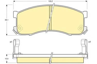 Комплект тормозных колодок, дисковый тормоз GIRLING купить