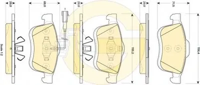 Комплект тормозных колодок, дисковый тормоз GIRLING купить