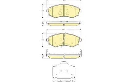 Комплект тормозных колодок, дисковый тормоз GIRLING купить