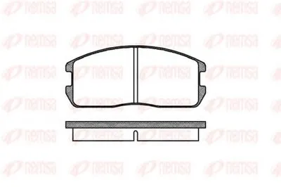Комплект тормозных колодок, дисковый тормоз KAWE купить