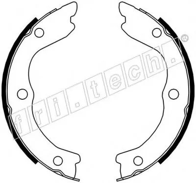 Комплект тормозных колодок, стояночная тормозная система fri.tech. купить