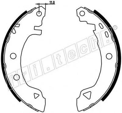 Комплект тормозных колодок REPARATION KIT fri.tech. купить