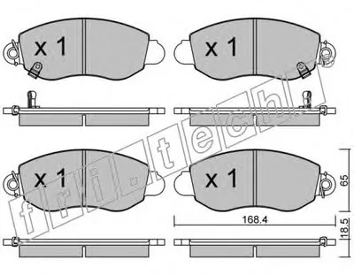 Комплект тормозных колодок, дисковый тормоз fri.tech. купить
