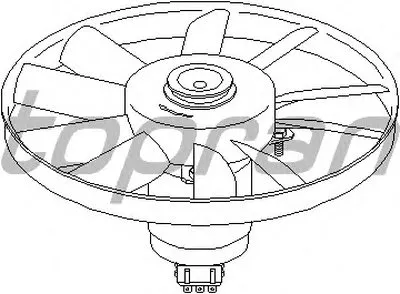 Вентилятор, охлаждение двигателя TOPRAN купить
