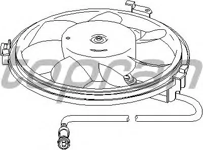 Вентилятор, охлаждение двигателя TOPRAN купить