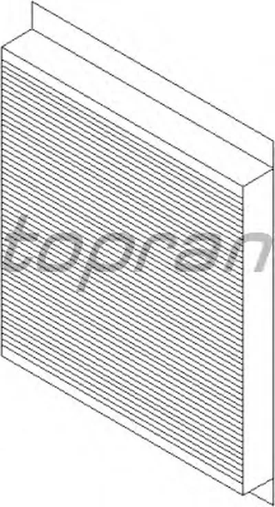 Фильтр, воздух во внутренном пространстве TOPRAN купить