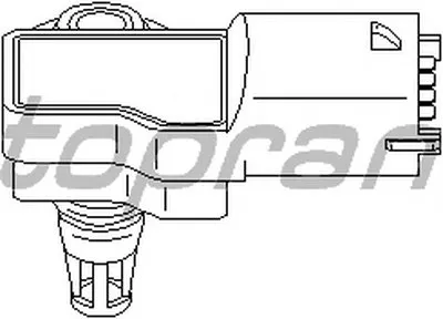 Датчик, давление наддува; Датчик, давление во впускном газопроводе TOPRAN купить