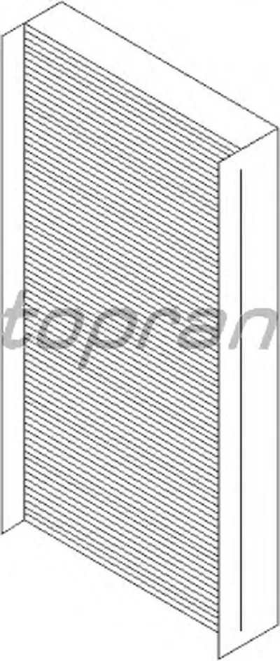 Фильтр, воздух во внутренном пространстве TOPRAN купить