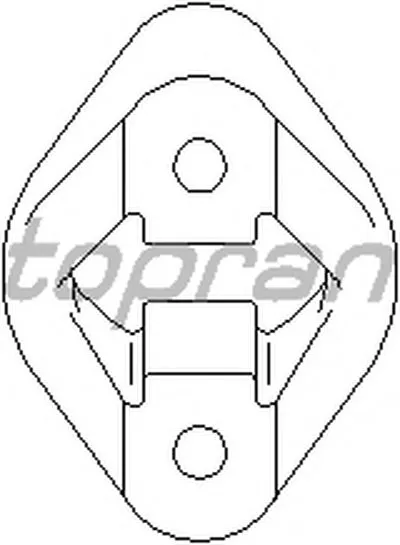 Кронштейн, глушитель TOPRAN купить