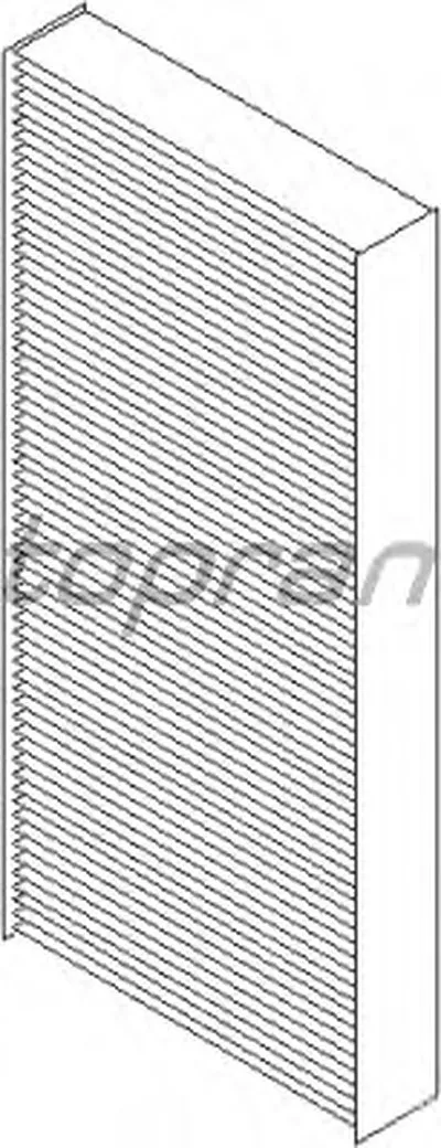 Фильтр, воздух во внутренном пространстве TOPRAN купить