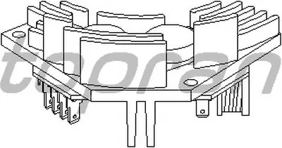 Выключатель вентилятора, отопление / вентиляция TOPRAN купить