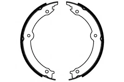 Комплект тормозных колодок; Комплект тормозных колодок, стояночная тормозная система E.T.F. купить