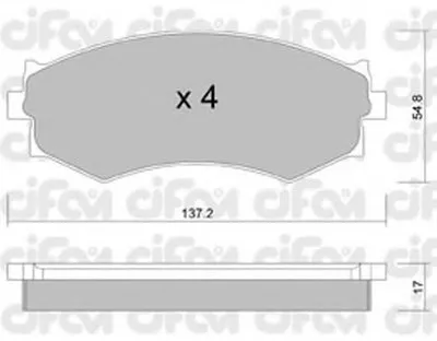 Комплект тормозных колодок, дисковый тормоз CIFAM купить