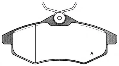 Комплект тормозных колодок, дисковый тормоз ADVANCE OPEN PARTS купить