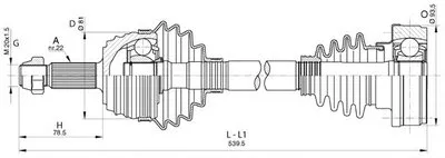 Приводной вал SPIN OPEN PARTS купить