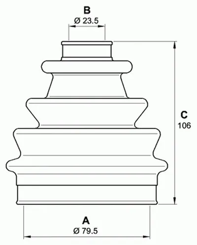 Комплект пылника, приводной вал SPIN OPEN PARTS купить