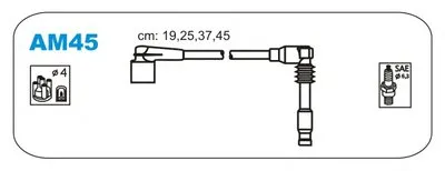 Комплект проводов зажигания JANMOR купить
