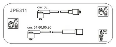 Комплект проводов зажигания JANMOR купить
