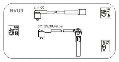 Комплект проводов зажигания JANMOR купить