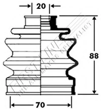 Пыльник, приводной вал FIRST LINE купить