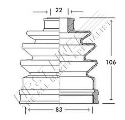 Пыльник, приводной вал FIRST LINE купить