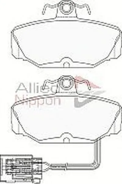 Комплект тормозных колодок, дисковый тормоз ANL Braking COMLINE купить