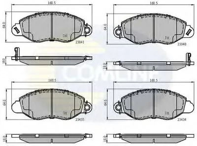 Комплект тормозных колодок, дисковый тормоз Comline COMLINE купить