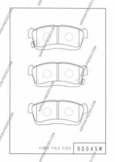 Комплект тормозных колодок, дисковый тормоз NPS купить
