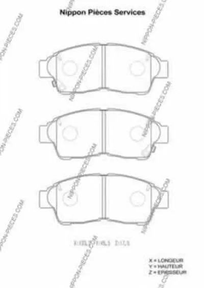 Комплект тормозных колодок, дисковый тормоз NPS купить