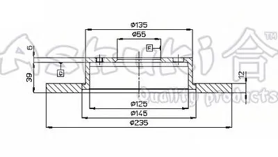 Тормозной диск ASHUKI купить
