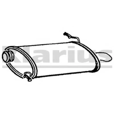 Глушитель выхлопных газов конечный KLARIUS купить