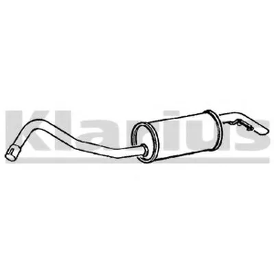 Глушитель выхлопных газов конечный KLARIUS купить
