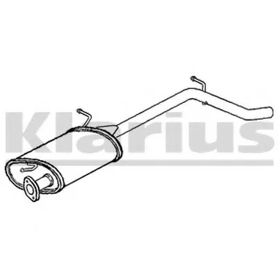 Глушитель выхлопных газов конечный KLARIUS купить