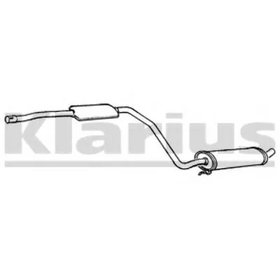 Средний глушитель выхлопных газов KLARIUS купить